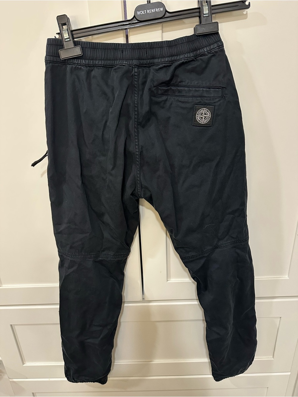 Stone Island Junior Black Utility Jogger Pants